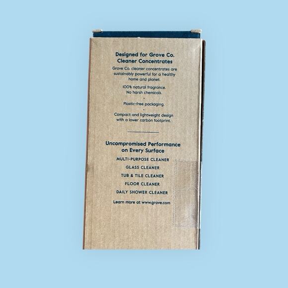 Grove Co. Glass Spray Bottle & 2 Pack Multi Purpose Cleaner Orange Rosemary NEW - Picture 6 of 6